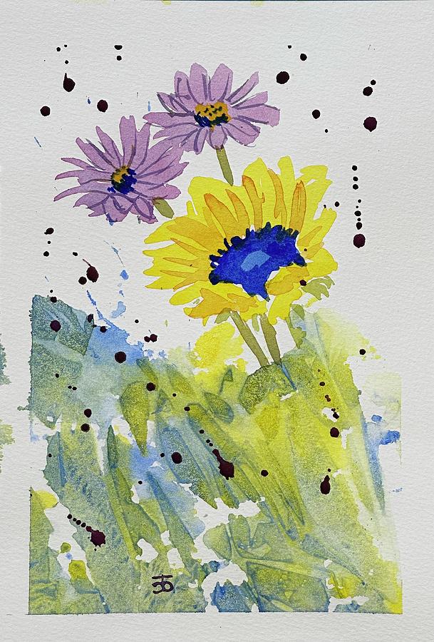 Sunflowers for Ukraine #370 Painting by Cindy Bale Tanner
