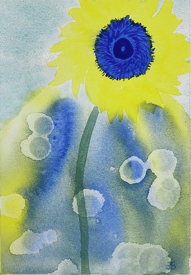 Sunflowers for Ukraine #75 Painting by Cindy Bale Tanner