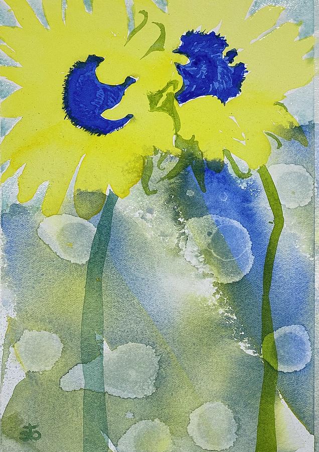 Sunflowers for Ukraine #76 Painting by Cindy Bale Tanner