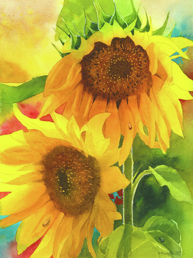Sunflowers for Ukraine Painting by Espero Art
