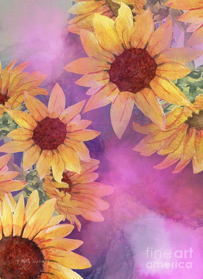 Sunflowers Heaven Painting by Melly Terpening