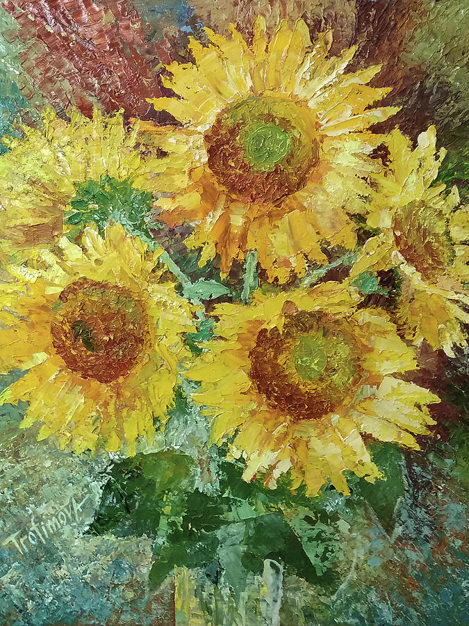 Sunflowers Painting by Inga Trofimova - Fine Art America