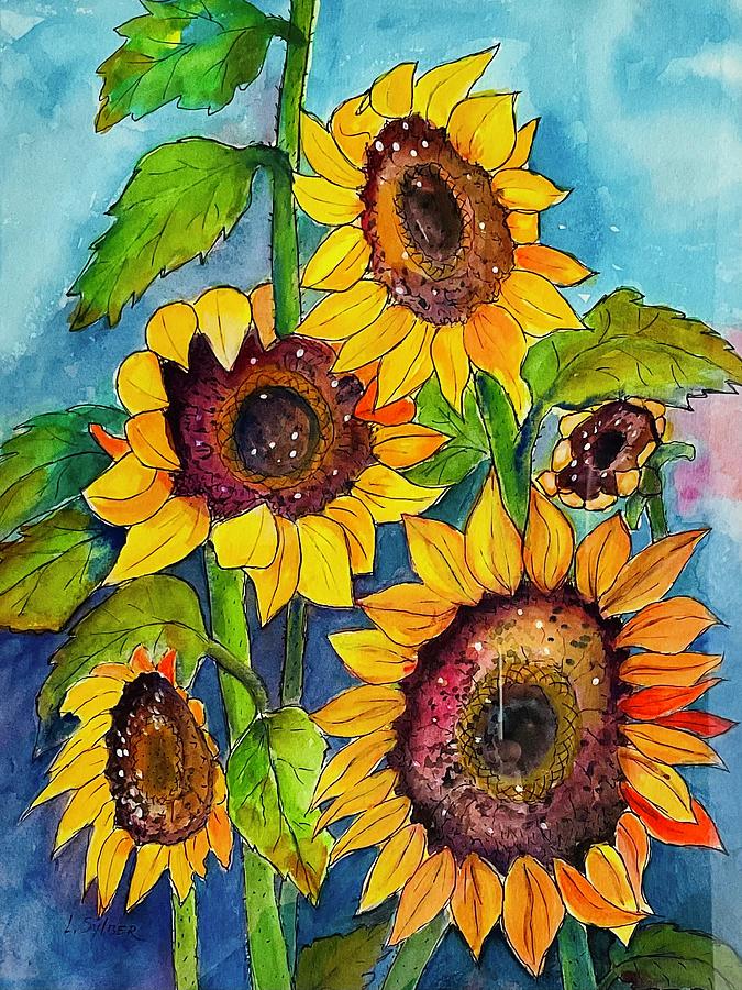 Sunflowers Painting by Lana Sylber