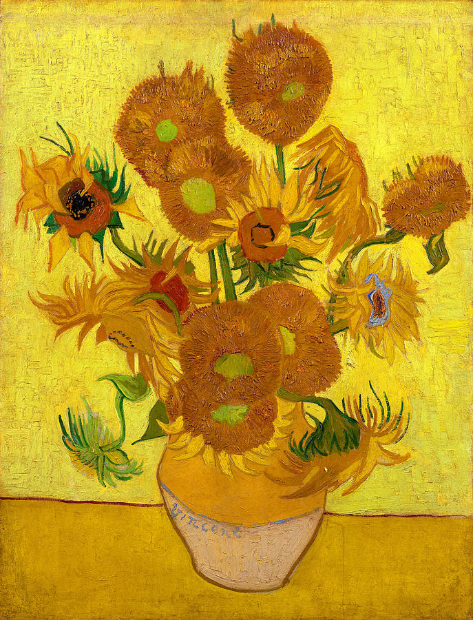Vincent Van Gogh Digital Art - Sunflowers by Long Shot
