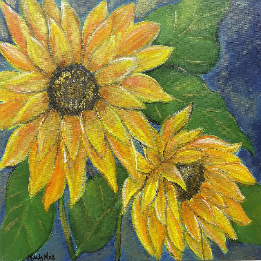 Sunflowers Painting by Mandy Mae - Fine Art America