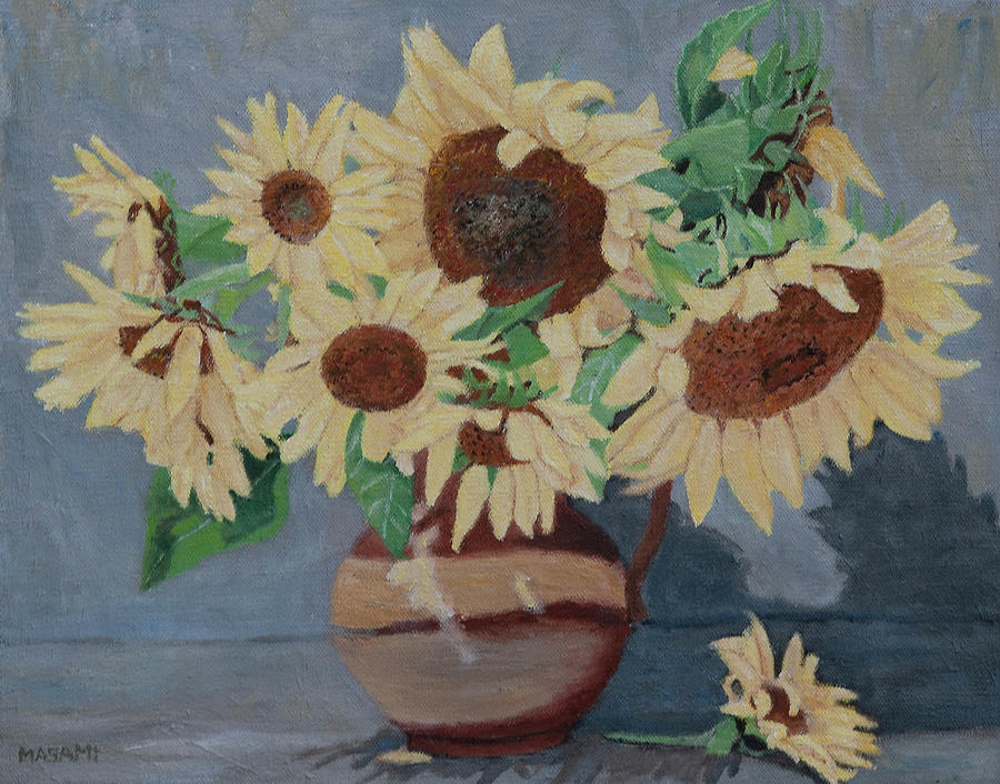 Sunflowers Painting by Masami IIDA