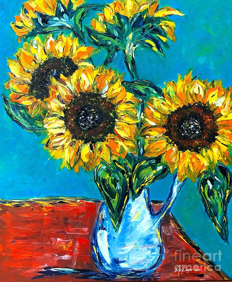 Sunflowers Painting by Nataly Kogan - Fine Art America