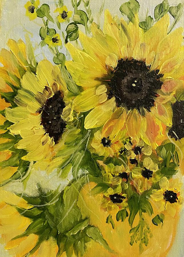 Sunflowers  Painting by Sharron Knight