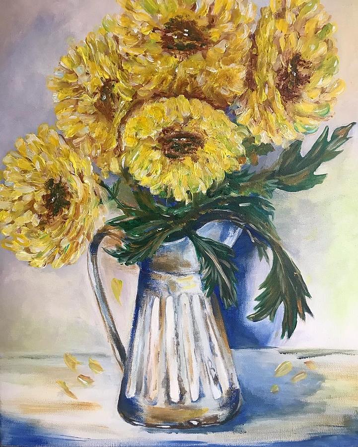 Sunflowers  Painting by Tetiana Bielkina