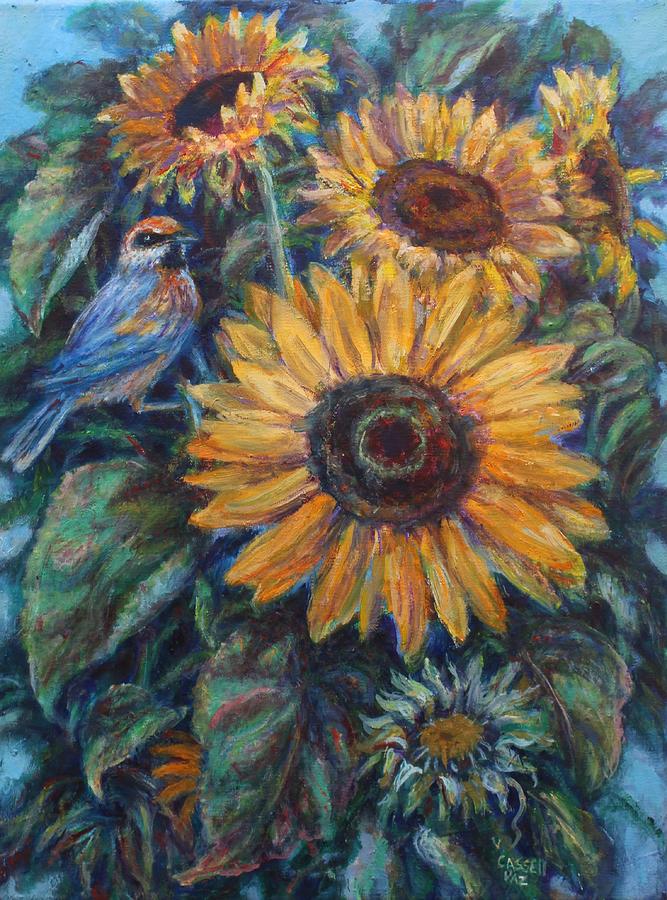 Sunflowers Painting by Veronica Cassell vaz