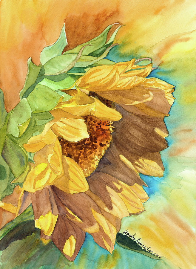 Sunflowers Warmth Painting by Martha Lancaster