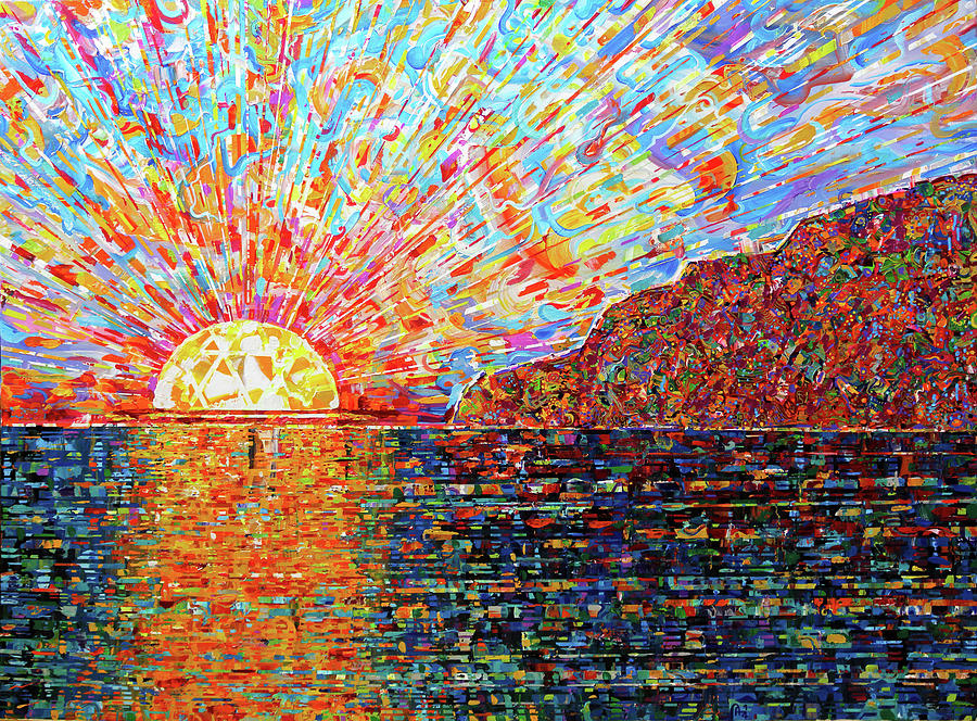 Sunset Painting - Sungaze by Alex Arshansky