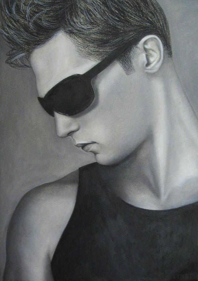 Black And White Painting - Sunglasses by Lynet McDonald