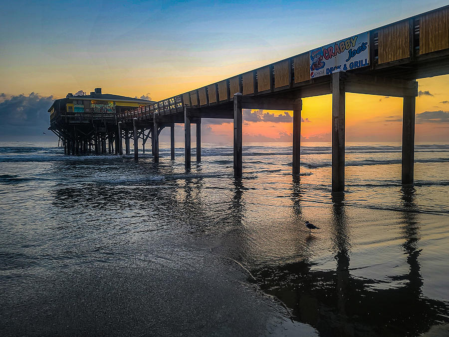 Sunglow Pier at Sunrise Photograph by Danny Mongosa