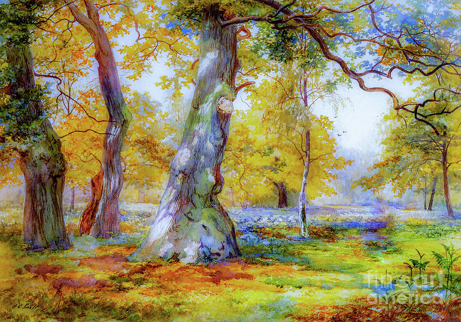 Spring Painting - Sunkissed Glade by Jane Small