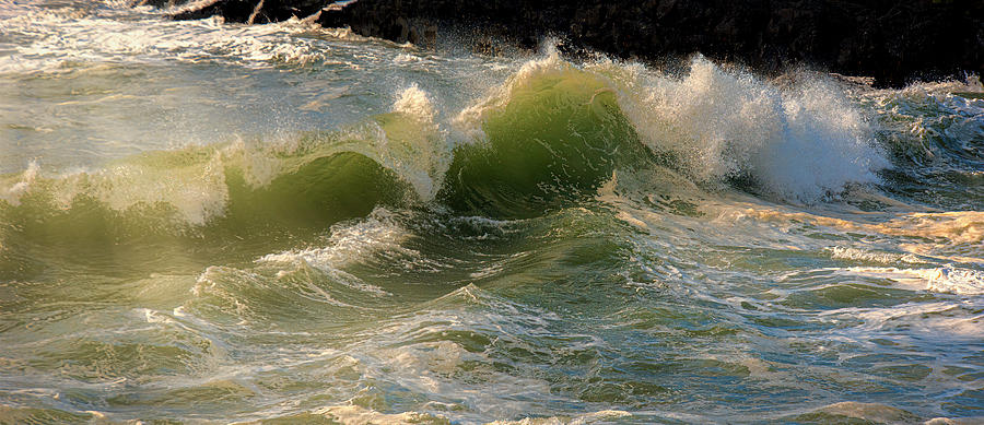Sunkissed Wave Photograph by Bill Posner