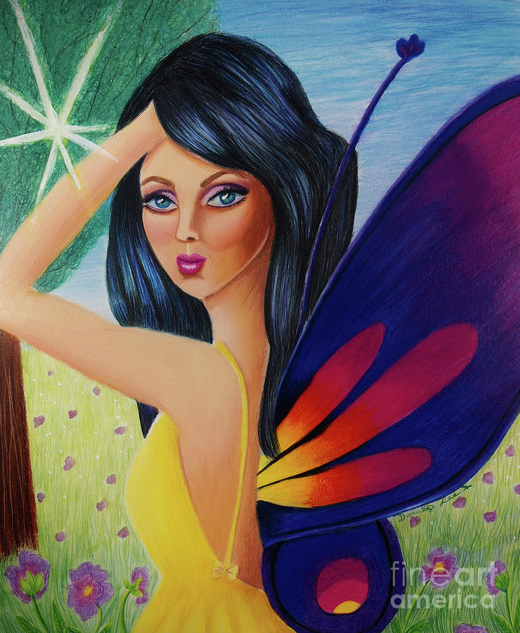Sunlight Fairy Painting by Dorothy Lee