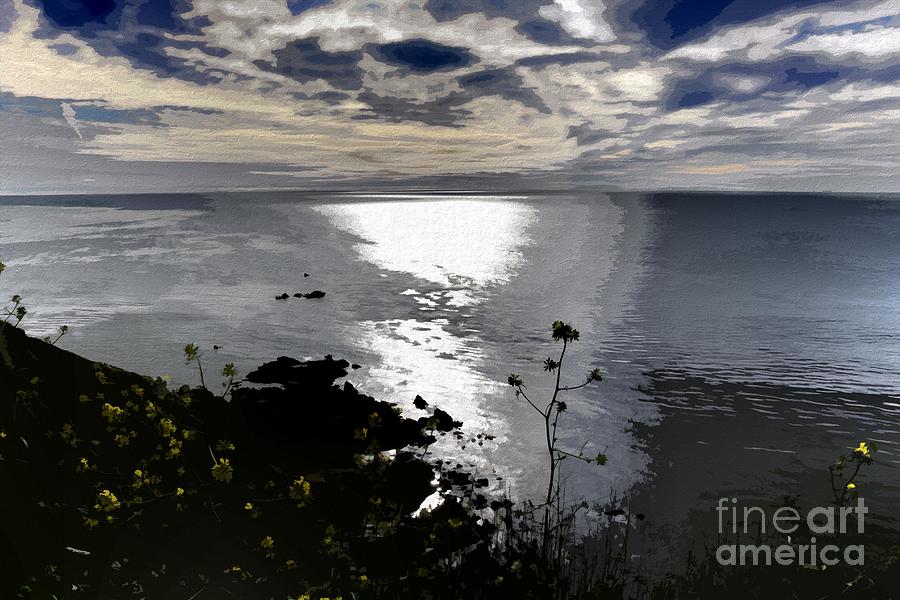 Sunlight on Ocean Photograph by Katherine Erickson