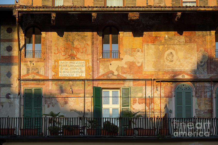 Sunlight on Old Architecture - Verona Italy Photograph by Brian Jannsen