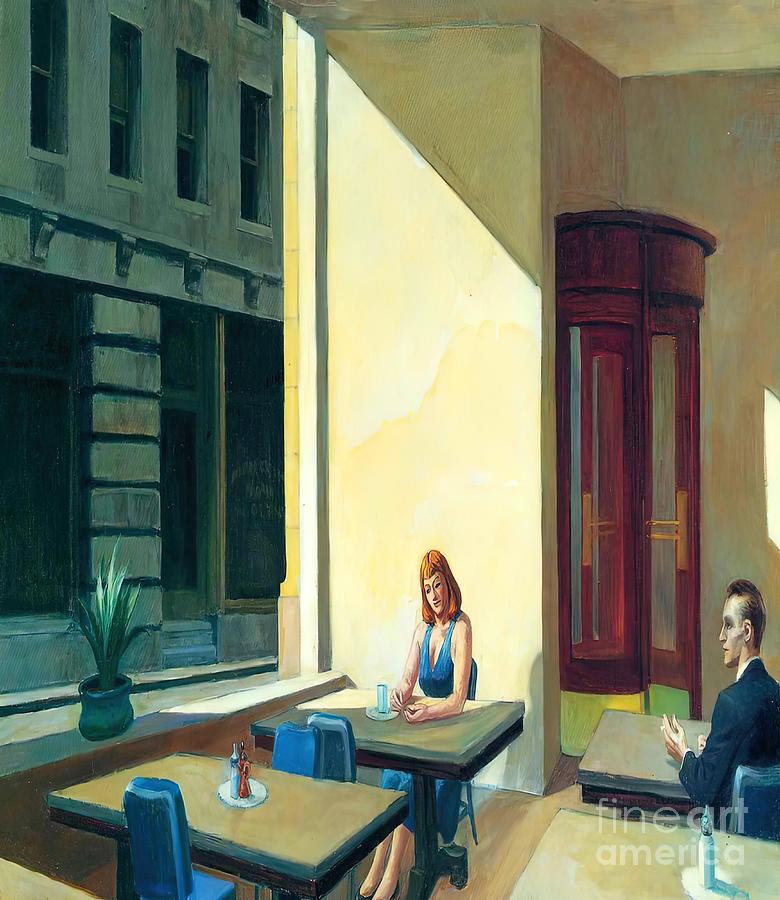 Sunlights in CafeteriaEdward Hopper Painting by Damien Adams - Fine Art ...