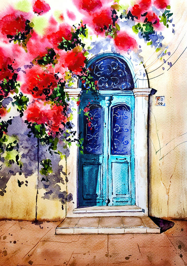 Sunlit door Painting by Tanya Gordeeva - Fine Art America