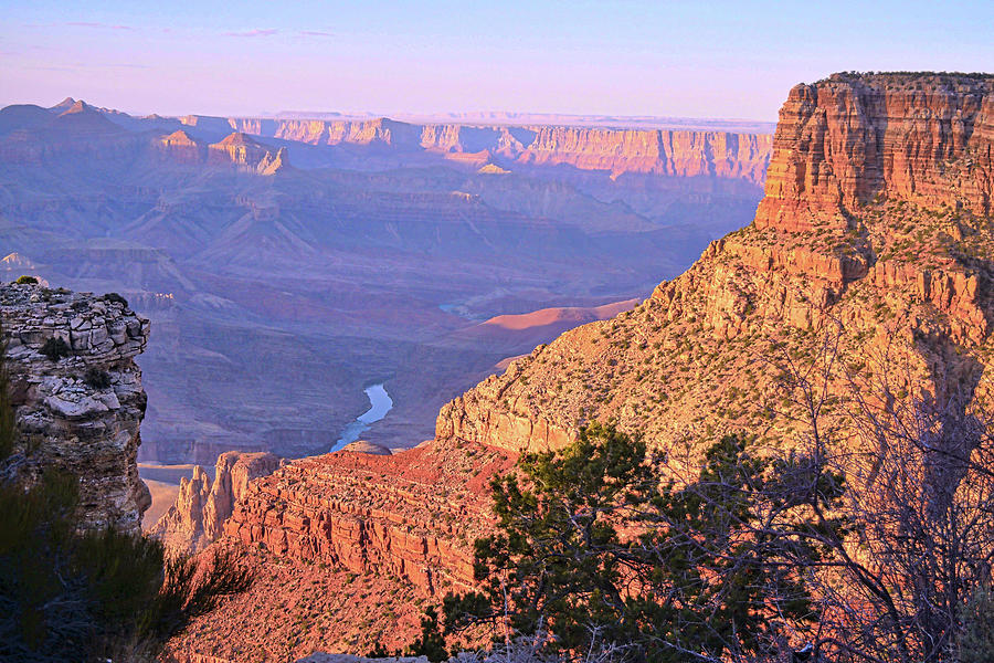 Sunlit Painted Cliffs, Grand Canyon Arizona Photograph by Chance Kafka