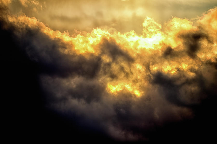 Sunlit Storm Cloud Photograph