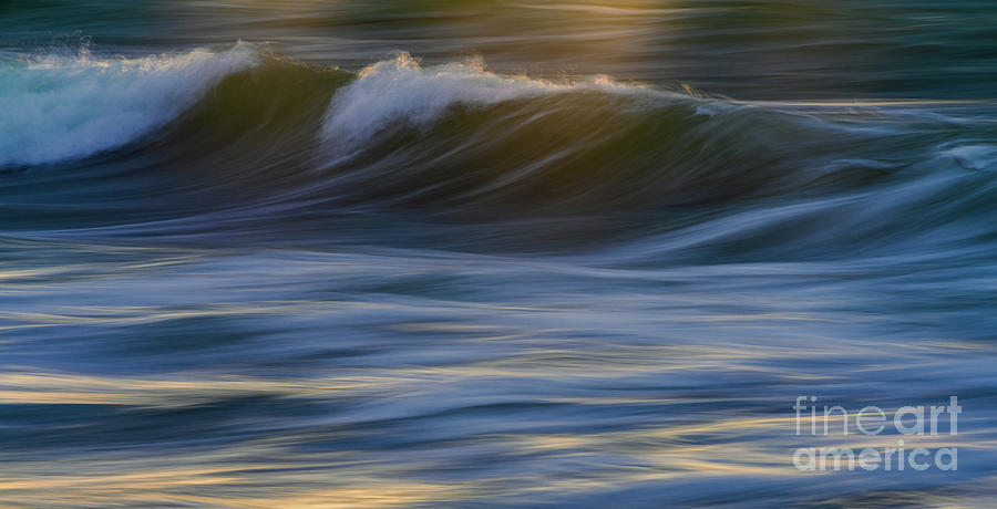 Sunlit Wave Cresting Photograph