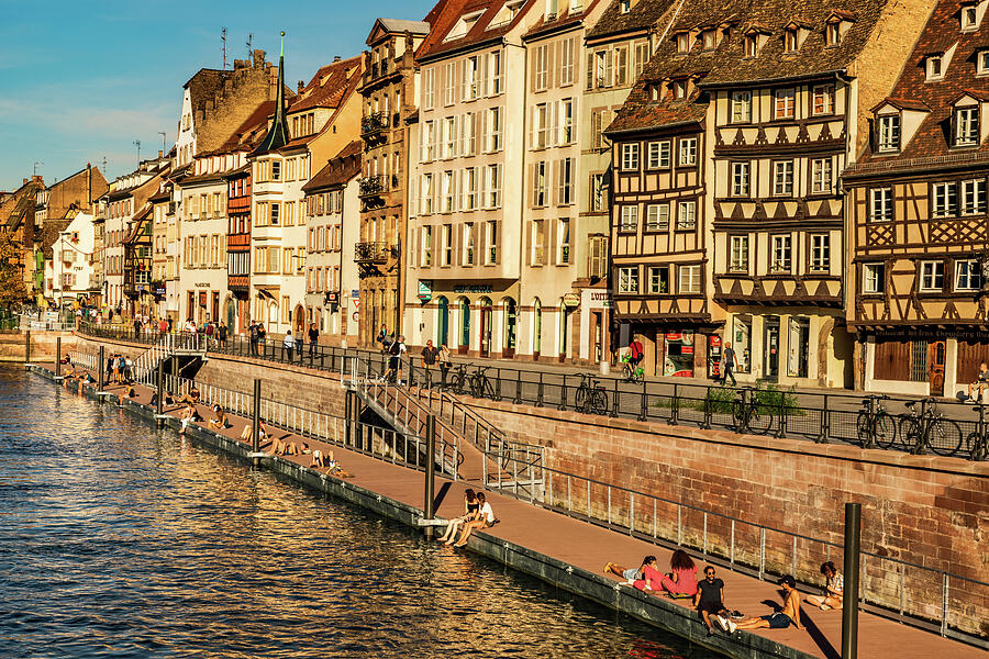 Sunny Afternoon in Strasbourg Photograph by Elvira Peretsman