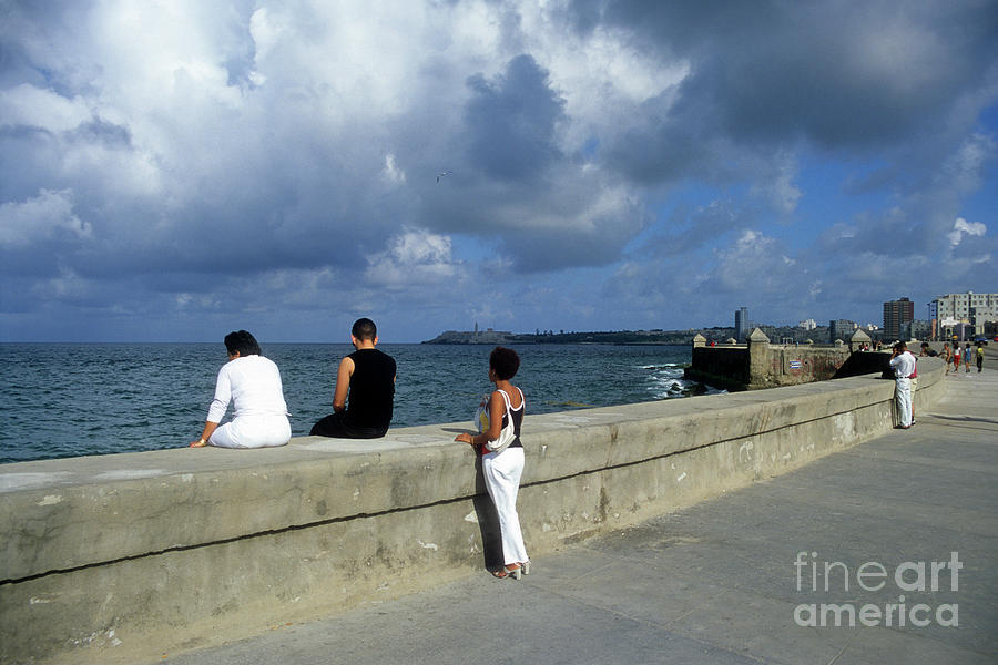 Sunny Afternoon on the Malecon Havana Cuba Photograph by James Brunker