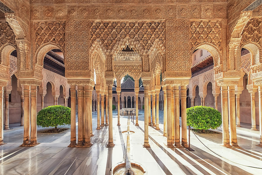 Architecture Photograph - Sunny Alhambra by Manjik Pictures