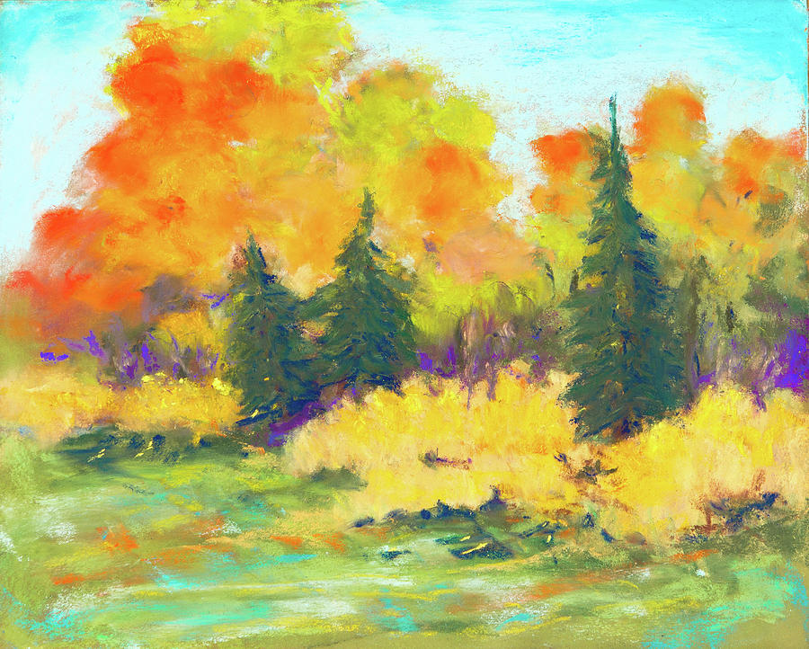 Sunny Autumn View Painting by Lee Beuther