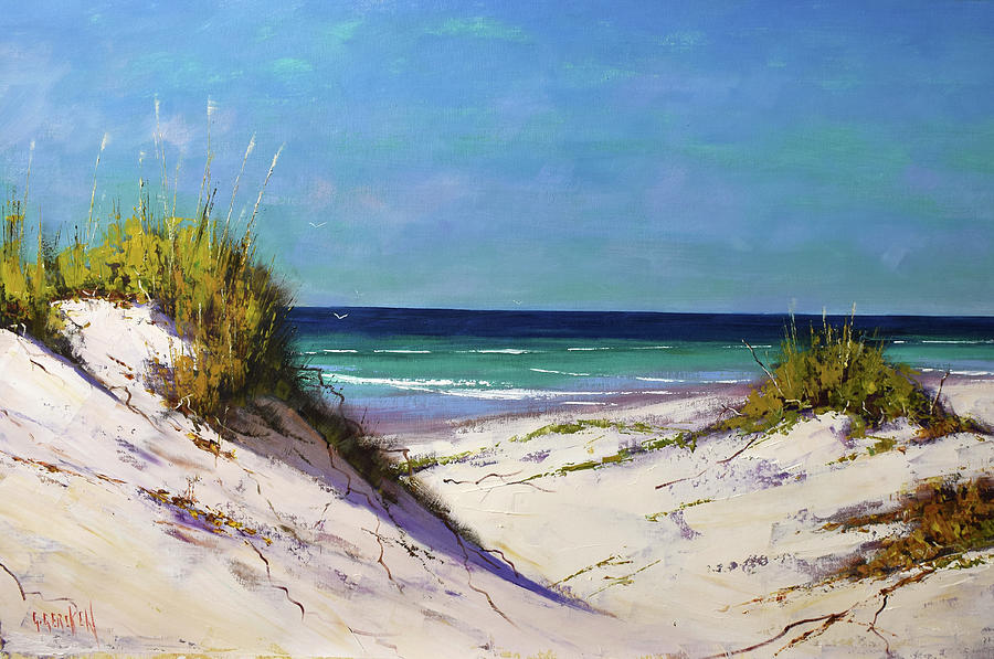 Sunny Beach Day Painting