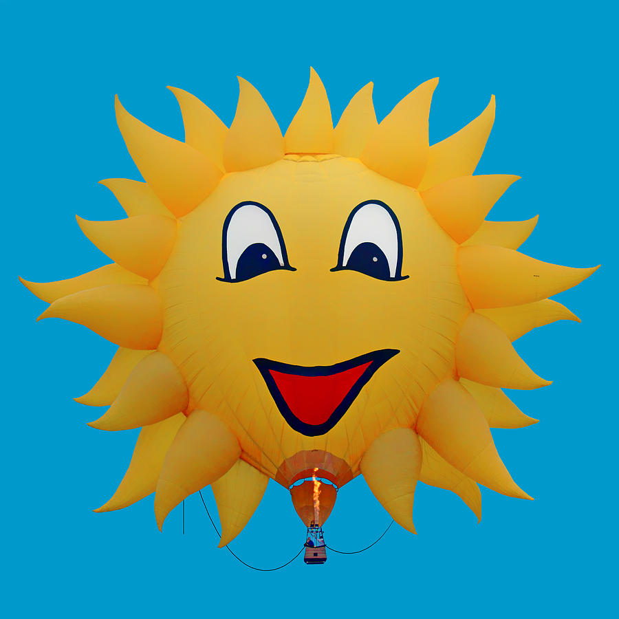 Sunny Boy - Hot Air Balloon - Transparent Photograph by Nikolyn McDonald