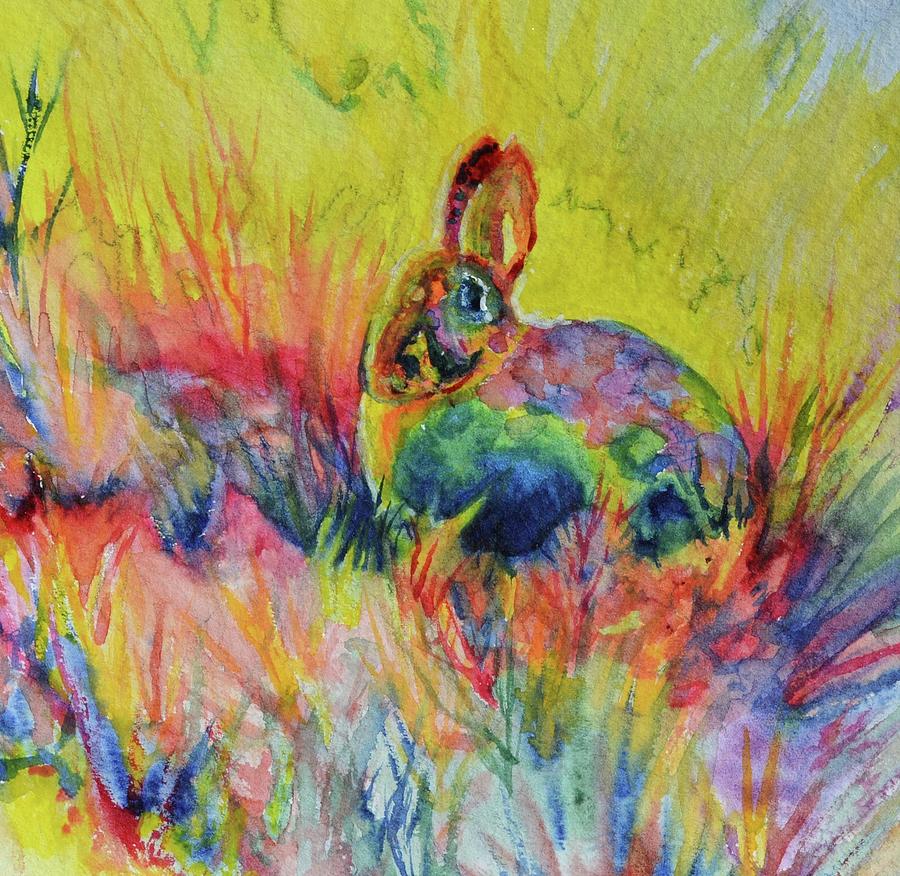 Sunny Bunny Painting by Beverley Harper Tinsley