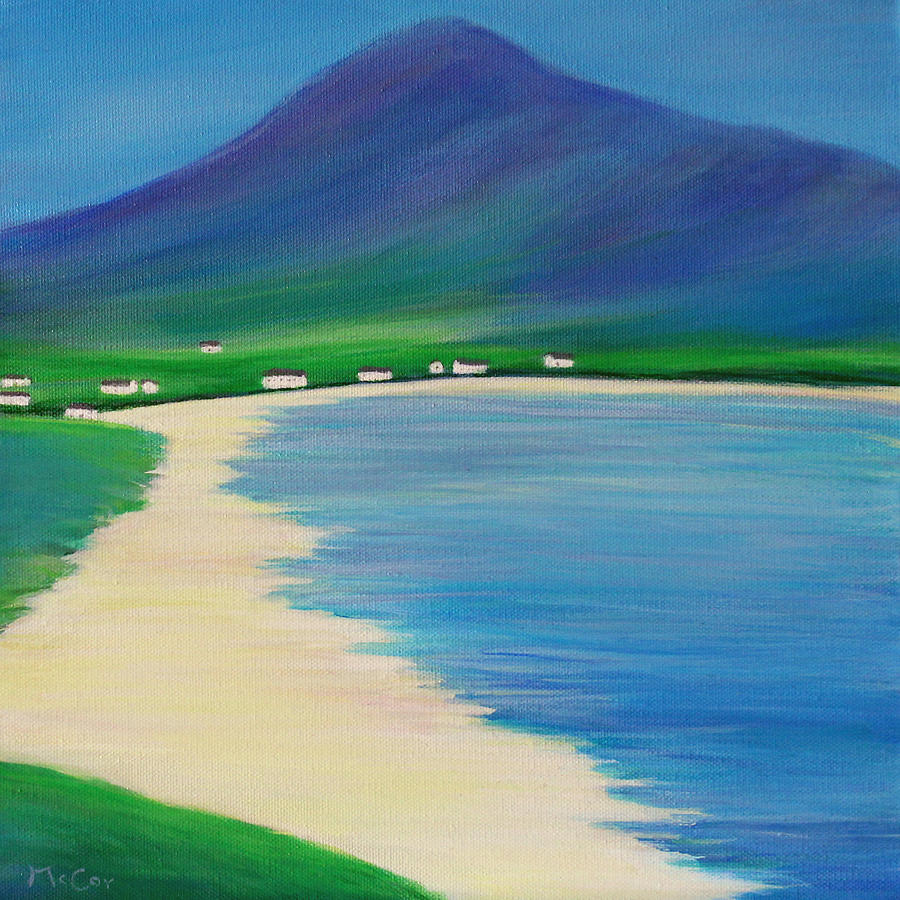 Sunny Day, Achill Island, Ireland Painting by K McCoy