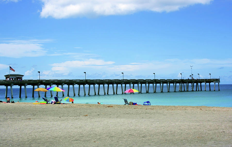 Sunny Day at the Pier Photograph by Robert Wilder Jr