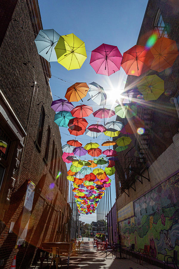Sunny Day At Umbrella Alley Photograph by Dale Kincaid