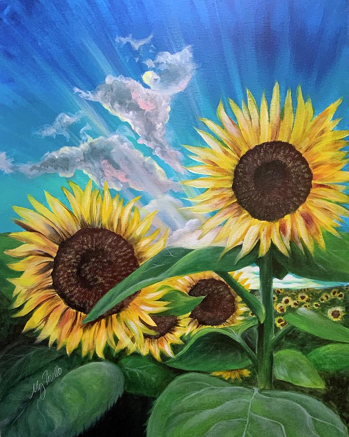 Sunny Day Painting by Megan Torello