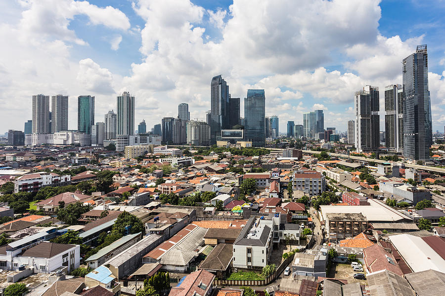 Sunny day over Jakarta modern skyline Photograph by @ Didier Marti