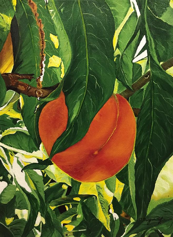 Sunny Day Peach Painting by Sharon Duguay