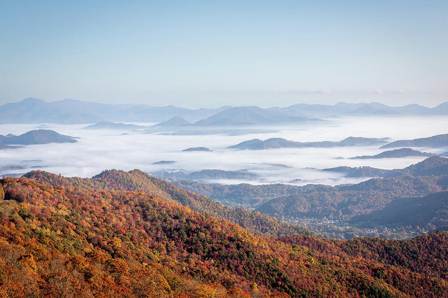 Sunny Morning In Smokey Mountains Photograph By Alex Mironyuk - Fine 