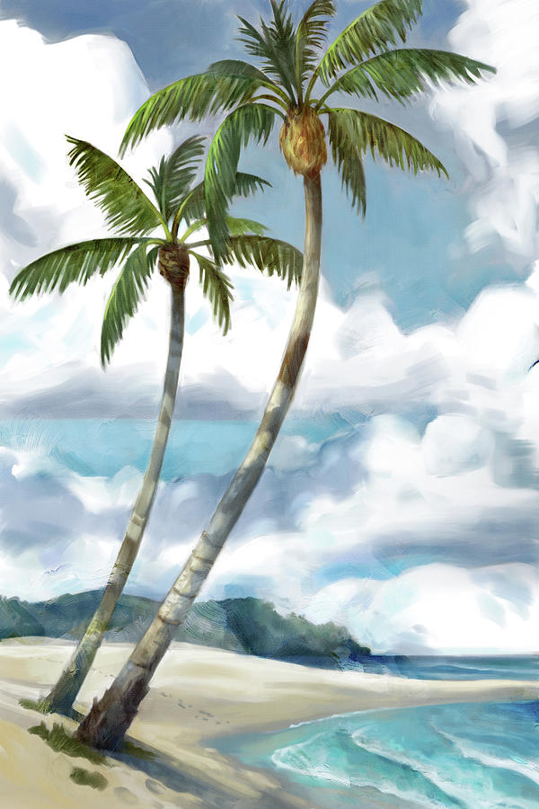 Palms Painting - Sunny Palms by Mauro DeVereaux
