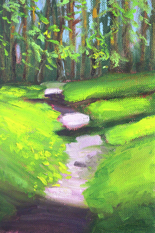 Sunny Path 2 Painting by Nancy Merkle