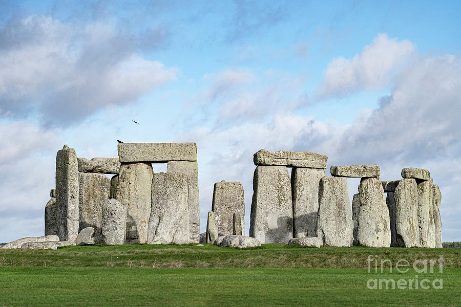 Sunny Prehistoric Stonehenge Wiltshire England Photograph by Wayne Moran