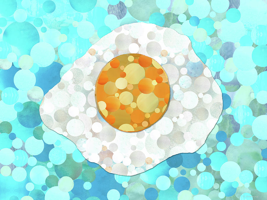 Sunny Side Up Painting - Sunny Side Up Egg Food Art by Sharon Cummings