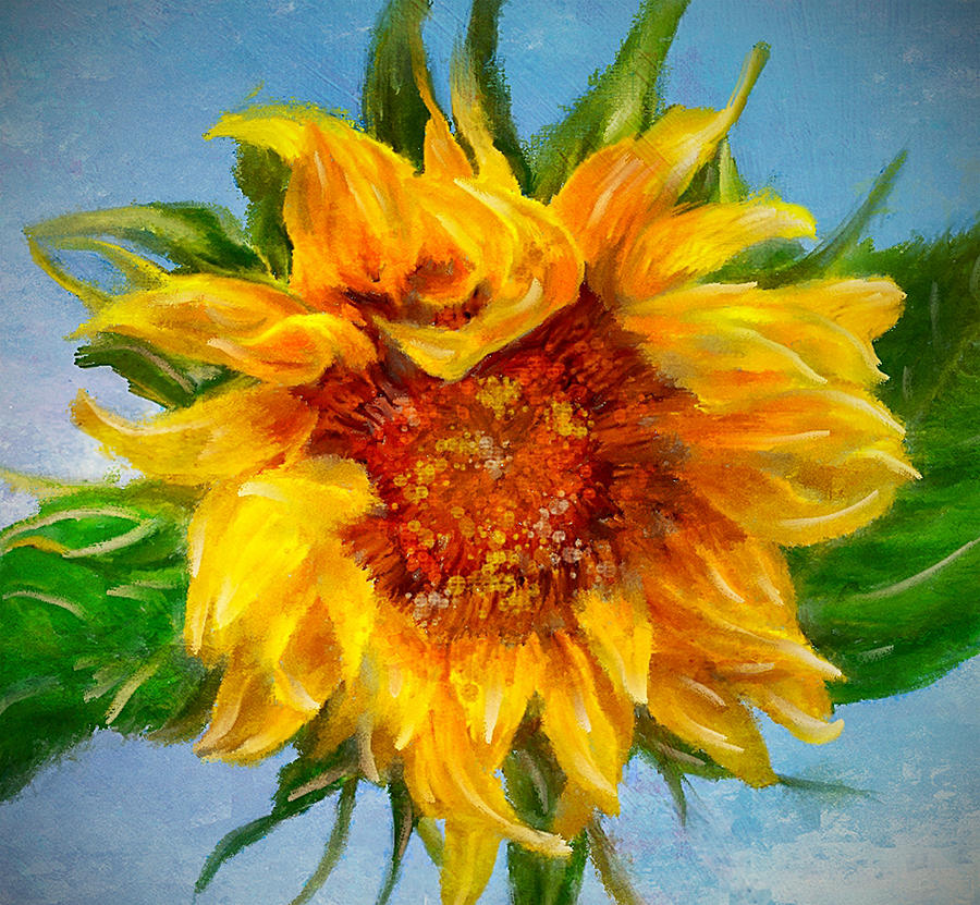 Sunny Sunflower Digital Art by Mary Timman