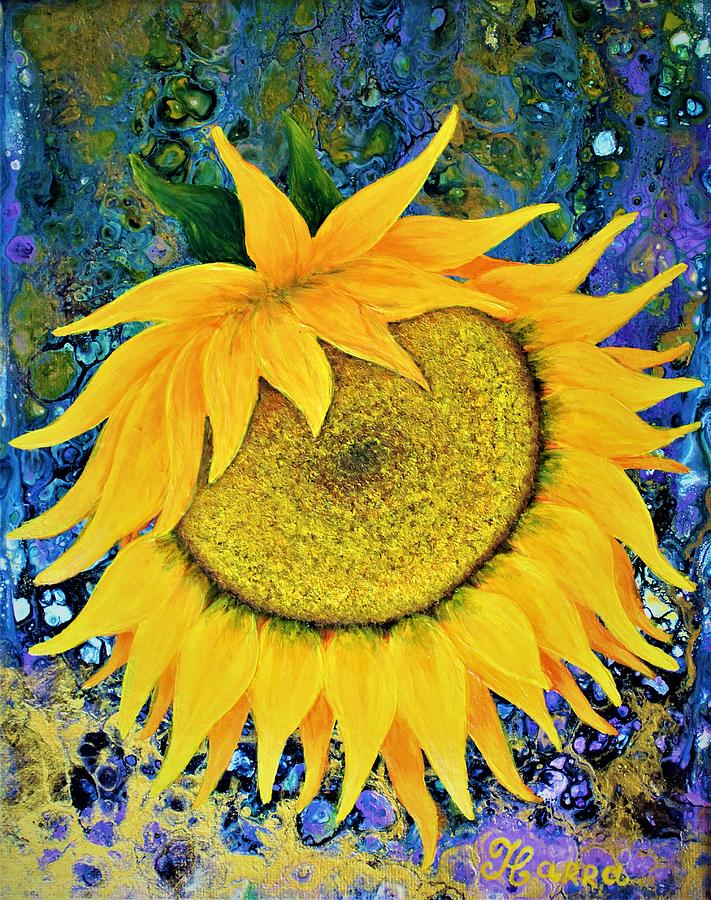 Sunny Sunflower  Painting by Tanya Harr