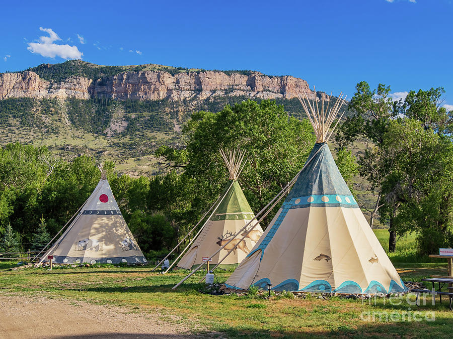 Sunny view of Tipi with beautiful landscape Photograph by Chon Kit ...