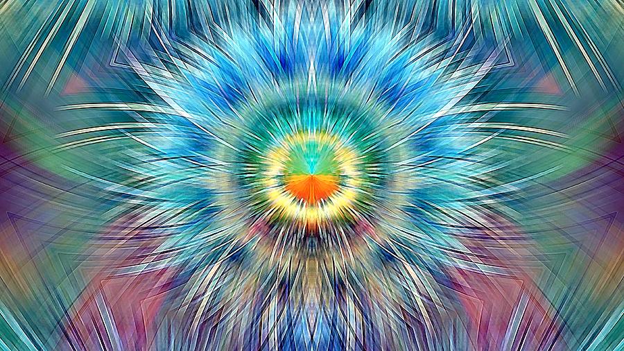 Sunplosion 2 Symmetry Digital Art by David Manlove